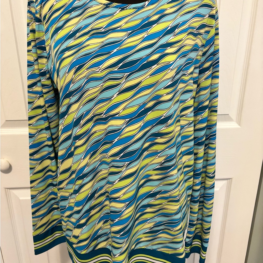 Michael Kors Multicolor Patterned Jersey Top